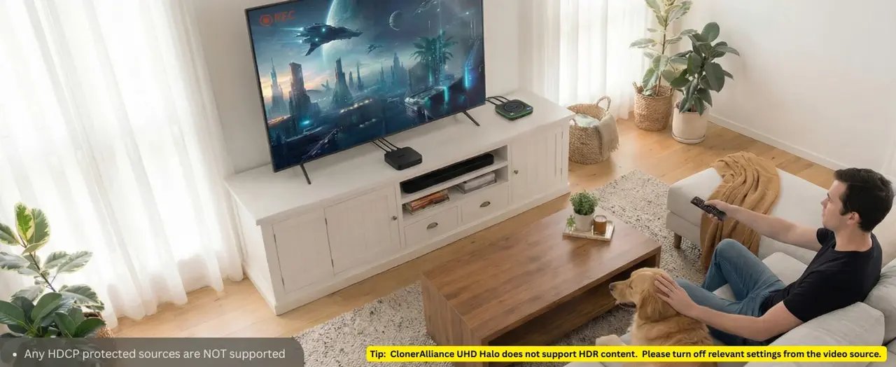 Real 4K@60FPS, One-Click Recording