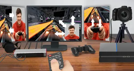Multiple overlay display modes for streaming
