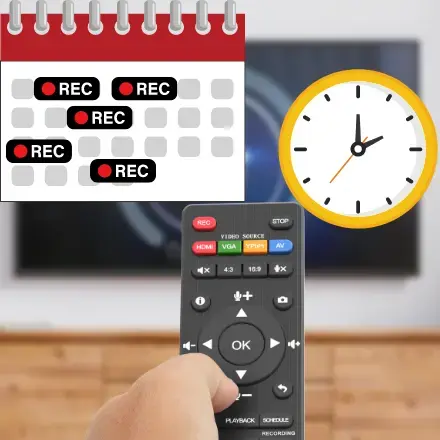 Schedule recording
