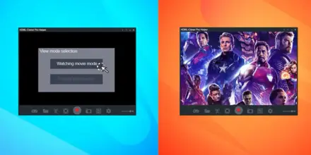 Watching movie mode